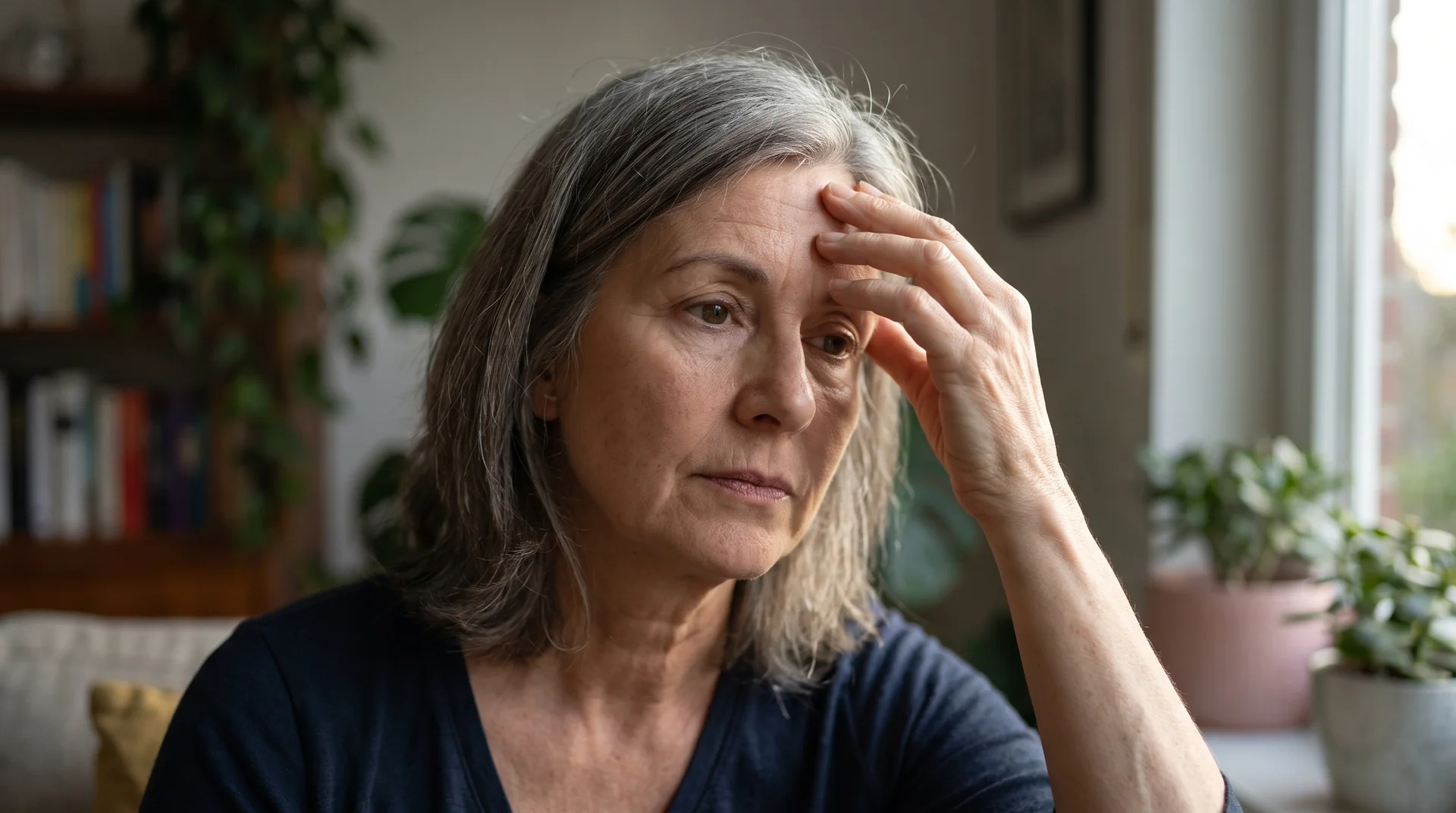 Mulher adulta em uma fase de transformação e autocuidado